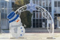 Vianočná výzdoba v metropole dolného Zemplína. Michalovce.