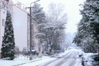 Silné sneženie vo štvrtok 9. decembra zasiahlo aj Nitru