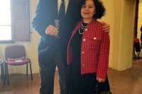 Robert Hromec a prezidentka nadácie Dozza Simonetta Mingazzini