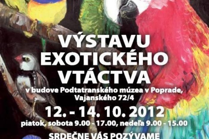Ilustračný obrázok k článku Múzeum v Poprade pozýva: Víkend plný exotického vtáctva