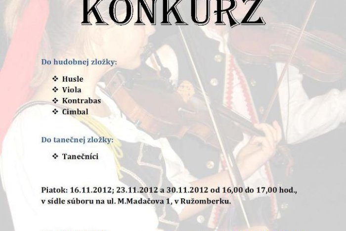 Ilustračný obrázok k článku Folkloristi pozor: Liptov robí konkurz