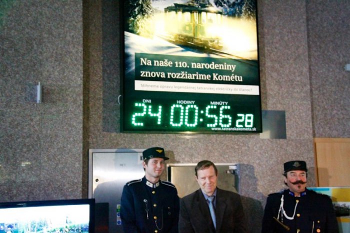 Ilustračný obrázok k článku Kométa sa vráti do Popradu. Časomiera už odmeriava čas