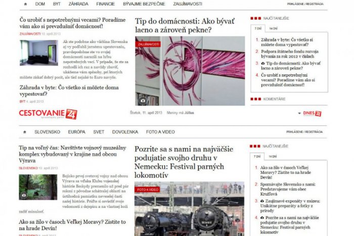 Ilustračný obrázok k článku Bývanie 24 a Cestovanie 24: Nové rubriky, v ktorých vám budeme radiť!