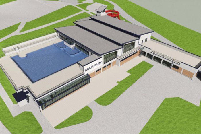 Ilustračný obrázok k článku Vizualizácia nového aquaparku v Kováčovej: S prácami sa už finišuje, takto bude vyzerať