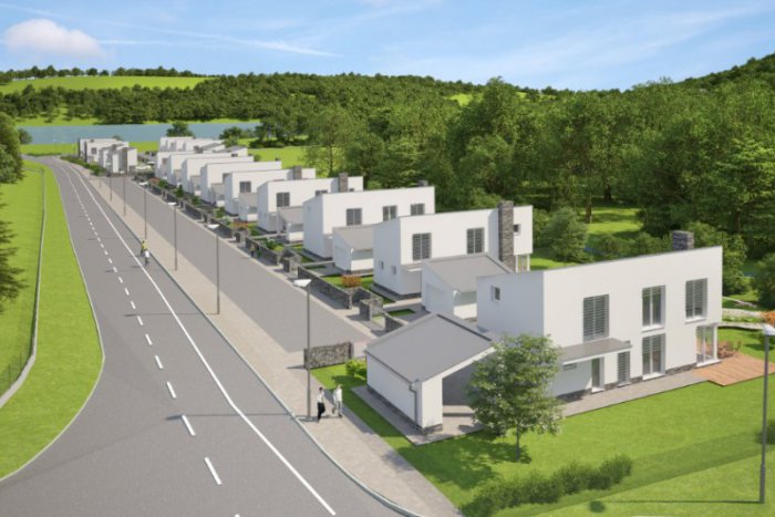 Ilustračný obrázok k článku Stavia sa aj na Sekieri: Pri priehrade vyrastú nové domy, takto to tam bude vyzerať