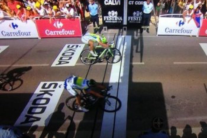 Ilustračný obrázok k článku Peter Sagan predviedol skvelý špurt: Víťazstvo mu ušlo o milimetre!