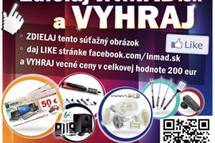 Ilustračný obrázok k článku Zdieľaj a vyhraj s INMAD.sk: Súťaž na Facebooku