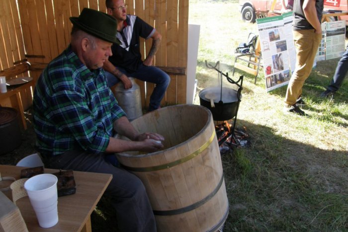 Ilustračný obrázok k článku Bačovia prezradili postupy výroby hrudy či oštiepka: Najodvážnejší si mohli vyskúšať aj dojenie kôz
