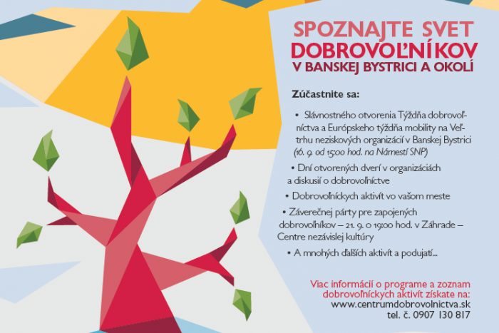 Ilustračný obrázok k článku Takto bude vyzerať týždeň dobrovoľníctva v ICM Banská Bystrica