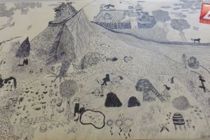 Ilustračný obrázok k článku Rekordná žiacka kolektívna kresba: Je až 15 metrov dlhá a 53 centimetrov široká!