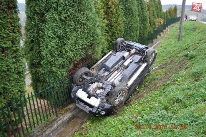 Ilustračný obrázok k článku Len 15-ročný mladík si trúfol za volant: Po šmyku sa auto s kamarátmi prevrátilo na strechu!