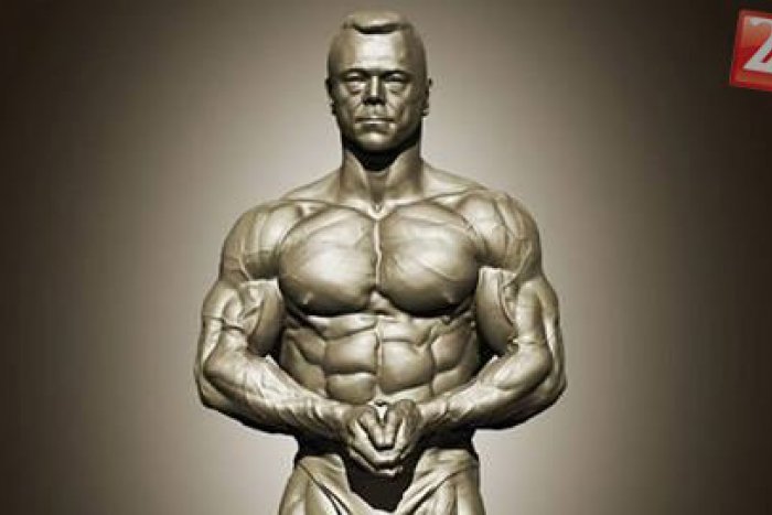 Ilustračný obrázok k článku Kulturista Ľuboš Maliňák modelom: Jeho telo slúži ako predloha na sošku