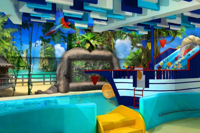 Ilustračný obrázok k článku Deti v AquaCity čaká kúpanie v slanej vode. Strážiť ich bude leguán