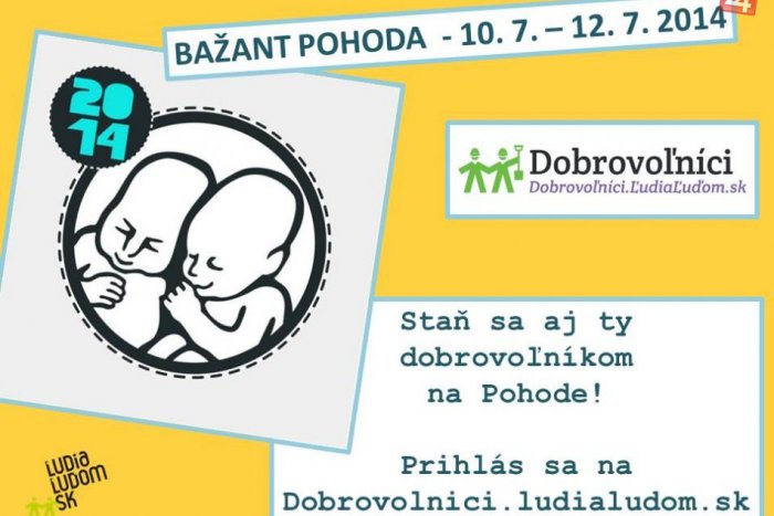 Ilustračný obrázok k článku Poďte na festival Pohoda a zažite atmosféru ako dobrovoľník