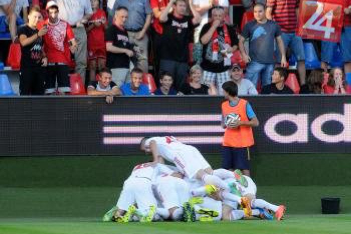 Ilustračný obrázok k článku Šesť duelov bez prehry: Andeli hrajú futbal, ktorý sa páči