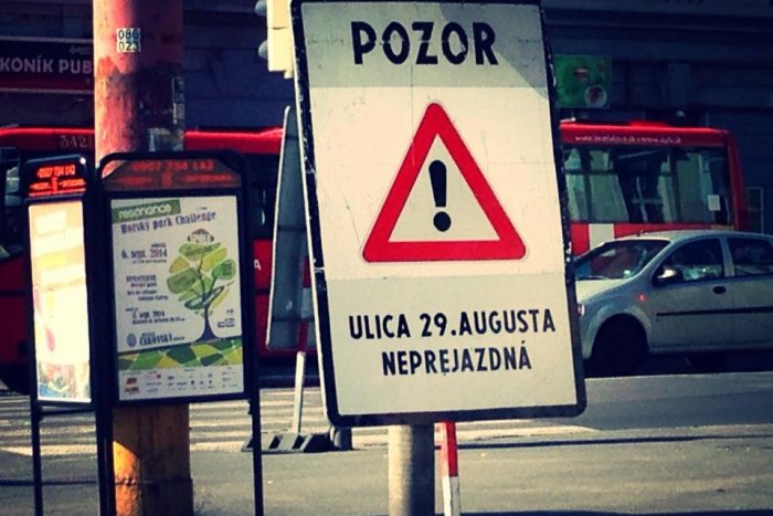 Ilustračný obrázok k článku 29. augusta uzavreli Ulicu 29. augusta