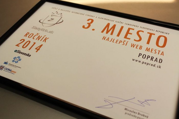 Ilustračný obrázok k článku Veľký úspech popradskej web stránky: Je tretia najlepšia na Slovensku