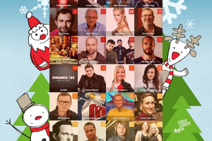 Ilustračný obrázok k článku Celebritný advent na ĽudiaĽuďom.sk