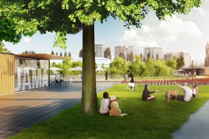 Ilustračný obrázok k článku Bývalý cyklistický štadión v Novom Meste nahradí športpark. Takto bude vyzerať nová „Jama“