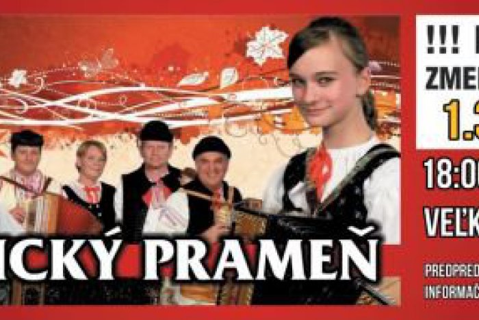 Ilustračný obrázok k článku Máte vstupenku na Kysucký prameň? ZMENA dňa koncertu!