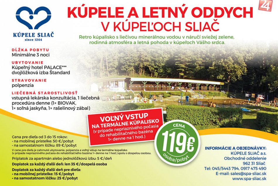 Ilustračný obrázok k článku V Kúpeľoch Sliač s akčnou ponukou: Výhodné pobyty aj Sliačske kultúrne leto