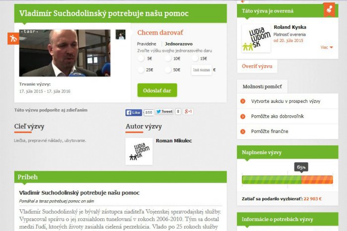 Ilustračný obrázok k článku Zákerná rakovina: Muž, ktorý odhalil tunel v tajnej službe Vladimír Suchodolinský potrebuje pomoc