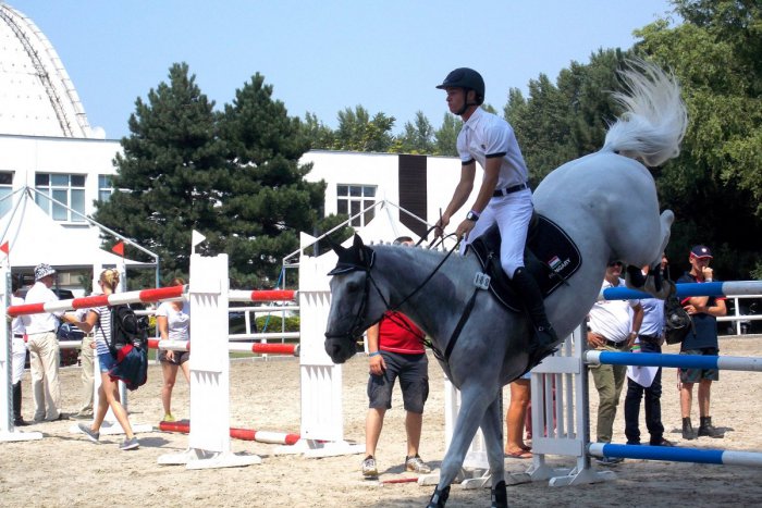 Ilustračný obrázok k článku OBRAZOM: Medzinárodné jazdecké preteky v Petržalke sú v plnom prúde. Darí sa aj našim pretekárom + VIDEO