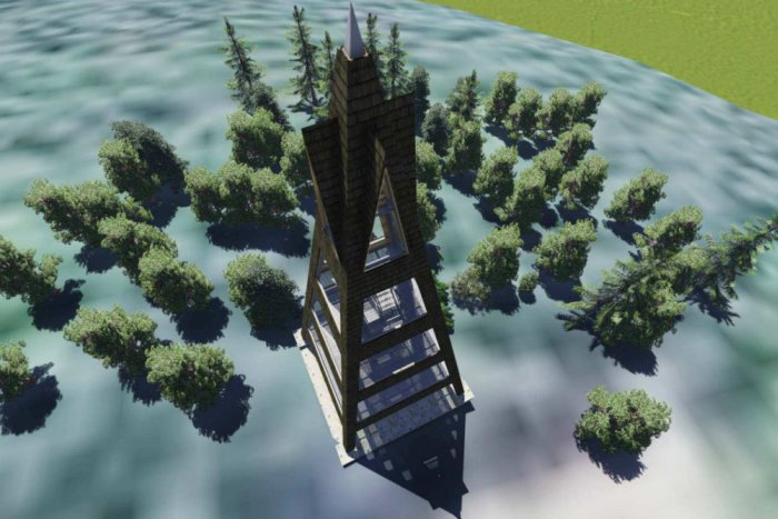 Ilustračný obrázok k článku V Terchovej prebieha výstavba rozhľadne: Pozrite si VIZUALIZÁCIE, ako má novinka vyzerať