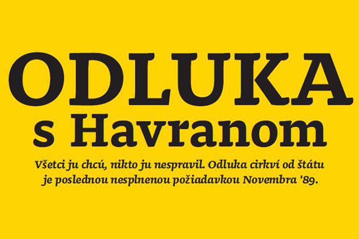 Ilustračný obrázok k článku V Nitre sa bude diskutovať: Platforma Odluka s Havranom na tému odluky cirkví od štátu pokračuje v našom meste