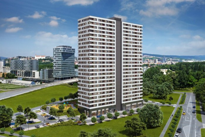 Ilustračný obrázok k článku Moderný vežiak Fuxova v Petržalke spustil predaj bytov. Zistili sme, aké sú ceny