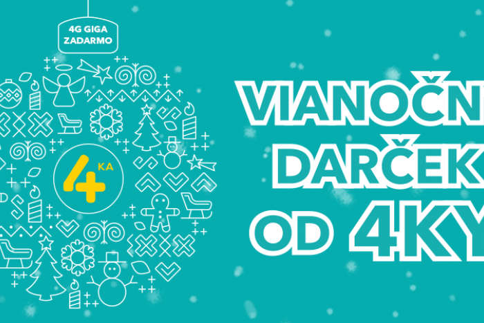 Ilustračný obrázok k článku 4ka má vianočný darček pre všetkých: Giga dát vo vlastnej sieti zadarmo