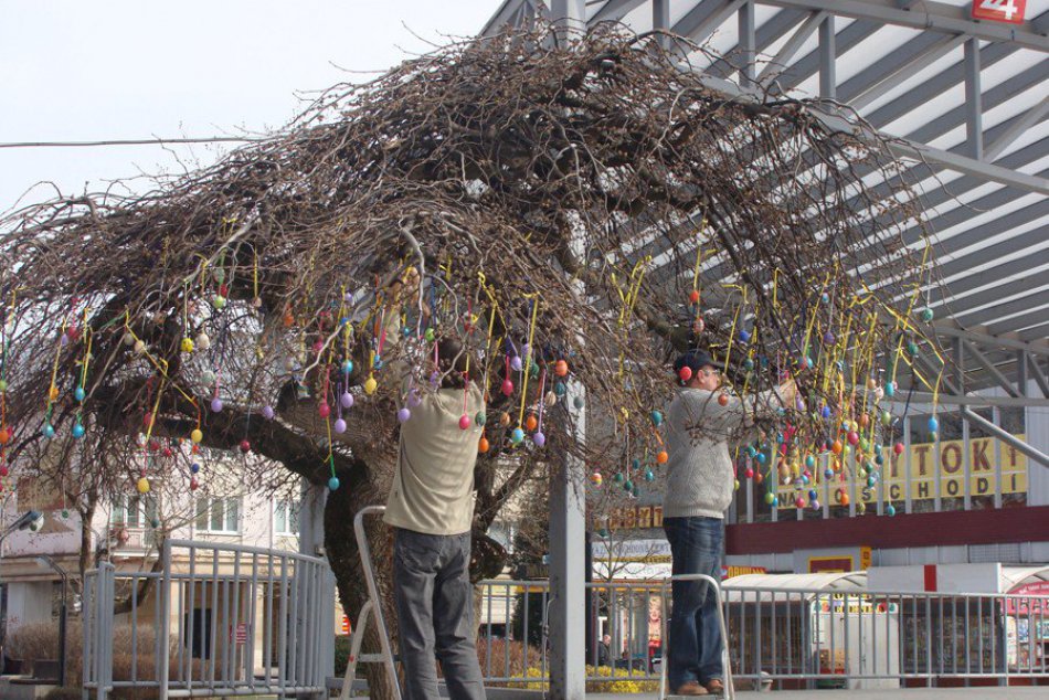 Ilustračný obrázok k článku Michalovské námestie už dýcha Veľkou nocou: V hlavnej úlohe kraslicový strom a fontány! FOTO
