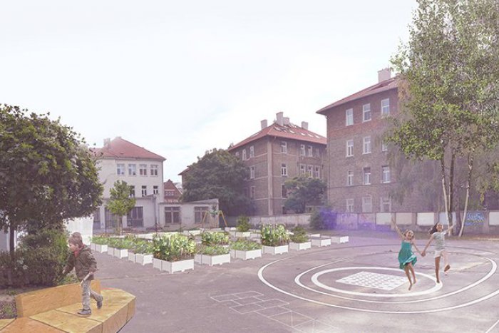 Ilustračný obrázok k článku Prenajmite si kúsok prírody. Na betónovom školskom dvore vznikne mobilná záhrada