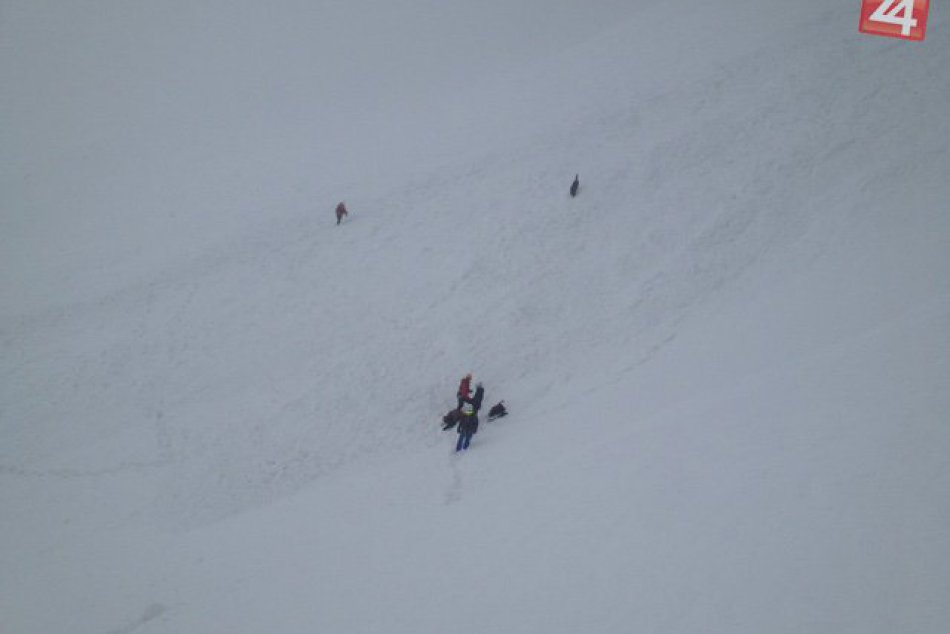 Ilustračný obrázok k článku Batizovskou próbou spadla lavína. Prehľadávalo ju šesť záchranárov a psovodov