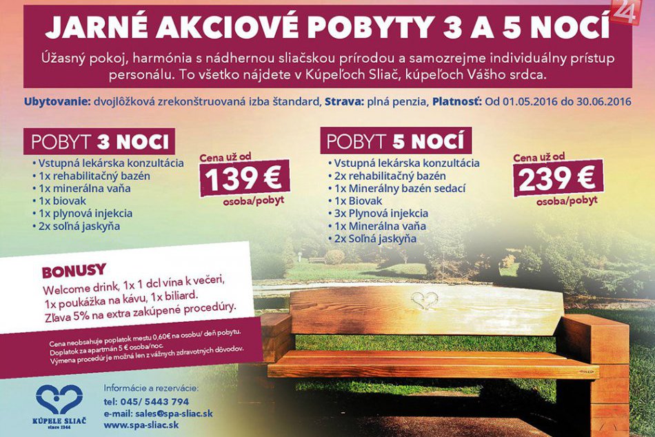 Ilustračný obrázok k článku Nepremeškajte úvod do hlavnej sezóny v Kúpeľoch Sliač