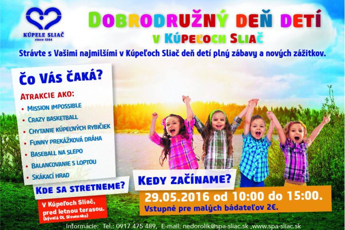Ilustračný obrázok k článku Deň detí v Kúpeľoch Sliač