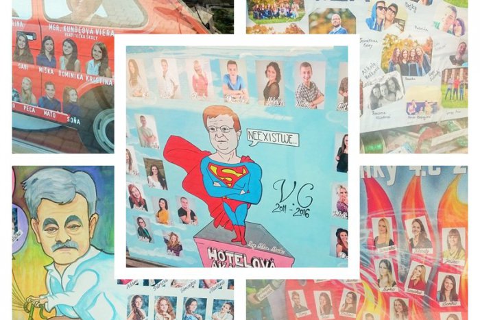 Ilustračný obrázok k článku Maturitné tablá made in Prešov: Výklady centra mesta obsadili zaujímavé diela, FOTO