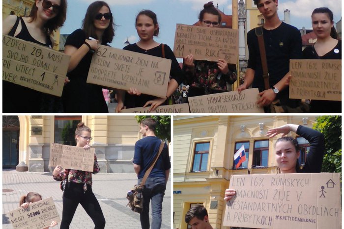 Ilustračný obrázok k článku FOTO: Študenti protestujú na Námestí SNP: Toto odkazujú extrémistom a okoloidúcim!