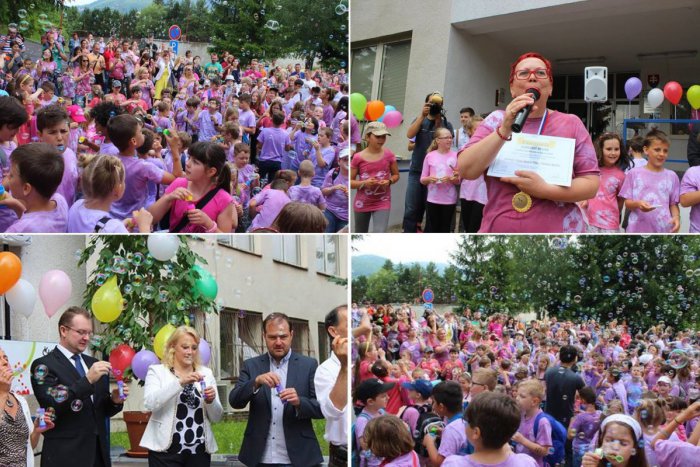 Ilustračný obrázok k článku FOTO: V Bystrici padol nový slovenský rekord. S bublifukom v ruke aj rektor UMB