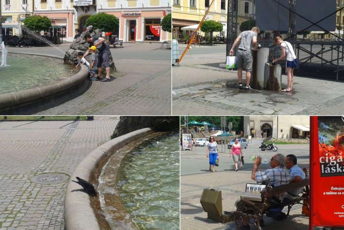 Ilustračný obrázok k článku VIDEO: Horúčavy naplno udreli v centre Bystrice. Zábery z námestia hovoria za všetko