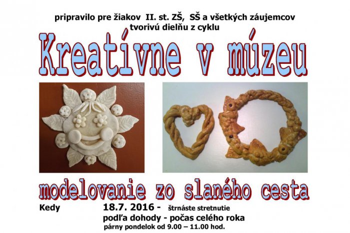 Ilustračný obrázok k článku POZVÁNKA: na Tvorenie zo slaného cesta - kreatívne prežitie voľných dní