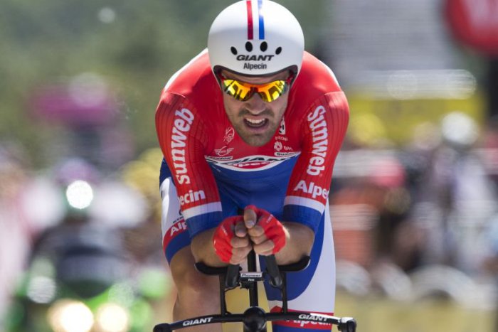 Ilustračný obrázok k článku Dumoulin suverénnym víťazom časovky, Sagan na 78. priečke