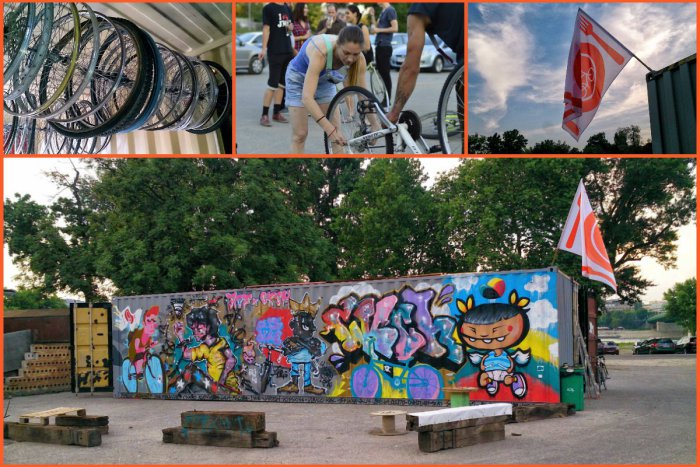 Ilustračný obrázok k článku Komunitná cyklodielnička ožíva pod Starým mostom