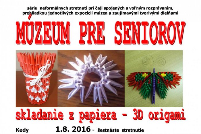 Ilustračný obrázok k článku Múzeum pozýva: Príďte skladať z papiera