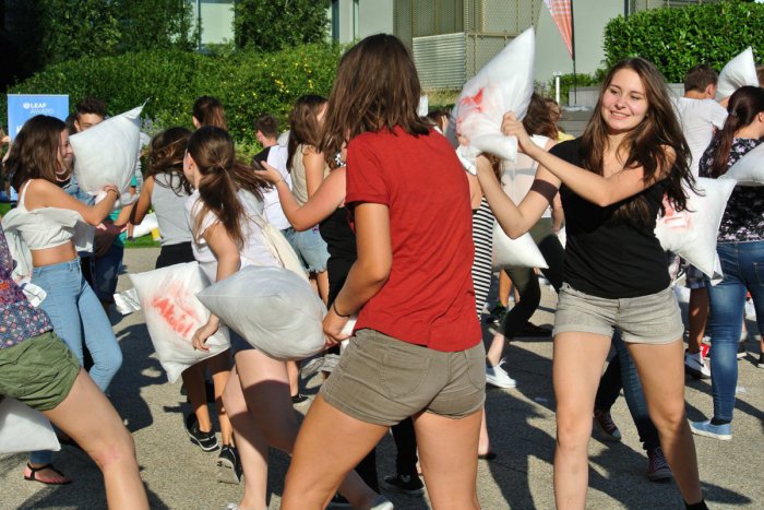 Ilustračný obrázok k článku V nákupnom srdci Bratislavy sa spustila šialená bitka. Vzduchom lietali vankúše