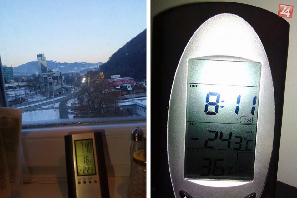 Ilustračný obrázok k článku FOTO ako dôkazy od Bystričanov. V rôznych častiach mesta namerali arktické mrazy