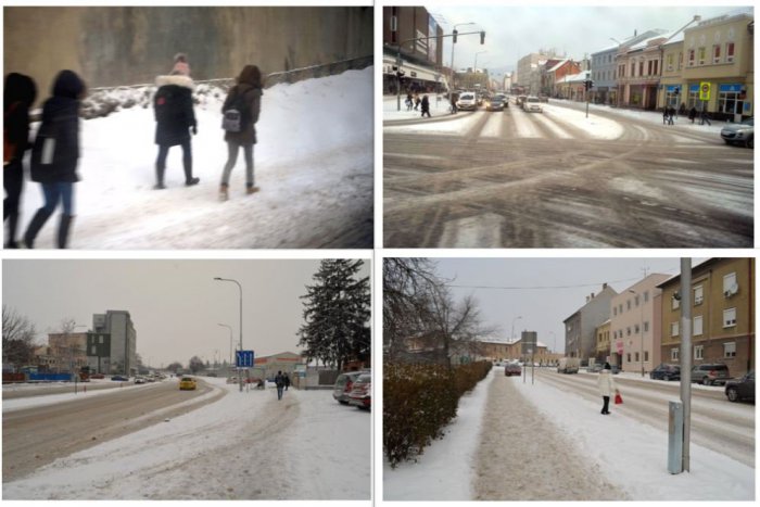 Ilustračný obrázok k článku Sneženie skomplikovalo aj dopravu v Nitre: Chodníky prekryla biela perina, FOTO