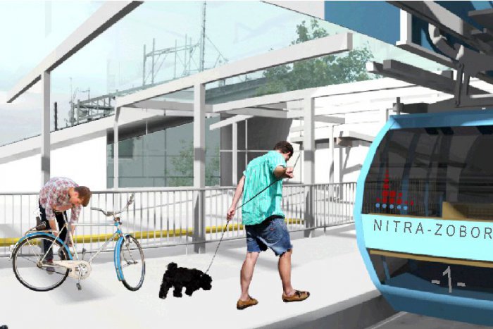 Ilustračný obrázok k článku Ďalšie VIZUALIZÁCIE lanovky na Zobor: Takto by sa zmenila stanica na Pyramíde