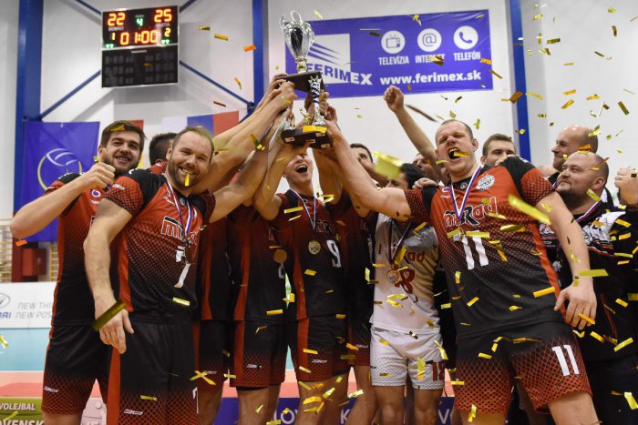 Ilustračný obrázok k článku Opäť je ich v rukách: Volejbalisti VK Mirad PU Prešov vyhrali Slovenský pohár