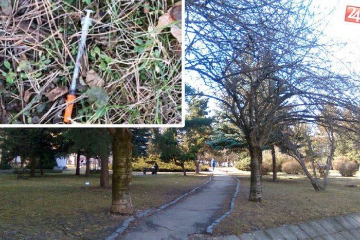 Ilustračný obrázok k článku FOTO: Nepríjemný nález v centre Lučenca. Striekačky priamo v parku pri ihrisku